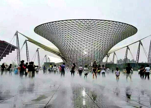 庆阳广场喷雾降温工程